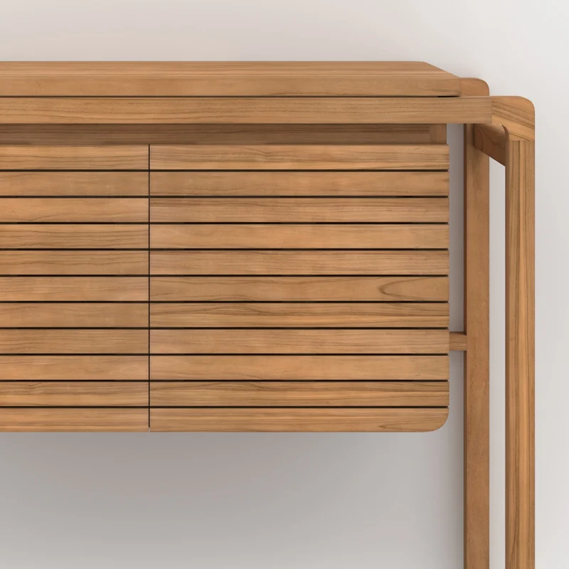 Ensemble de salle de bain Lucette en bois de teck