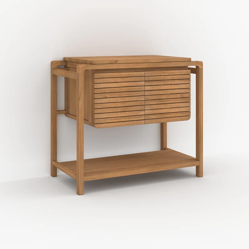 Ensemble de salle de bain Lucette en bois de teck