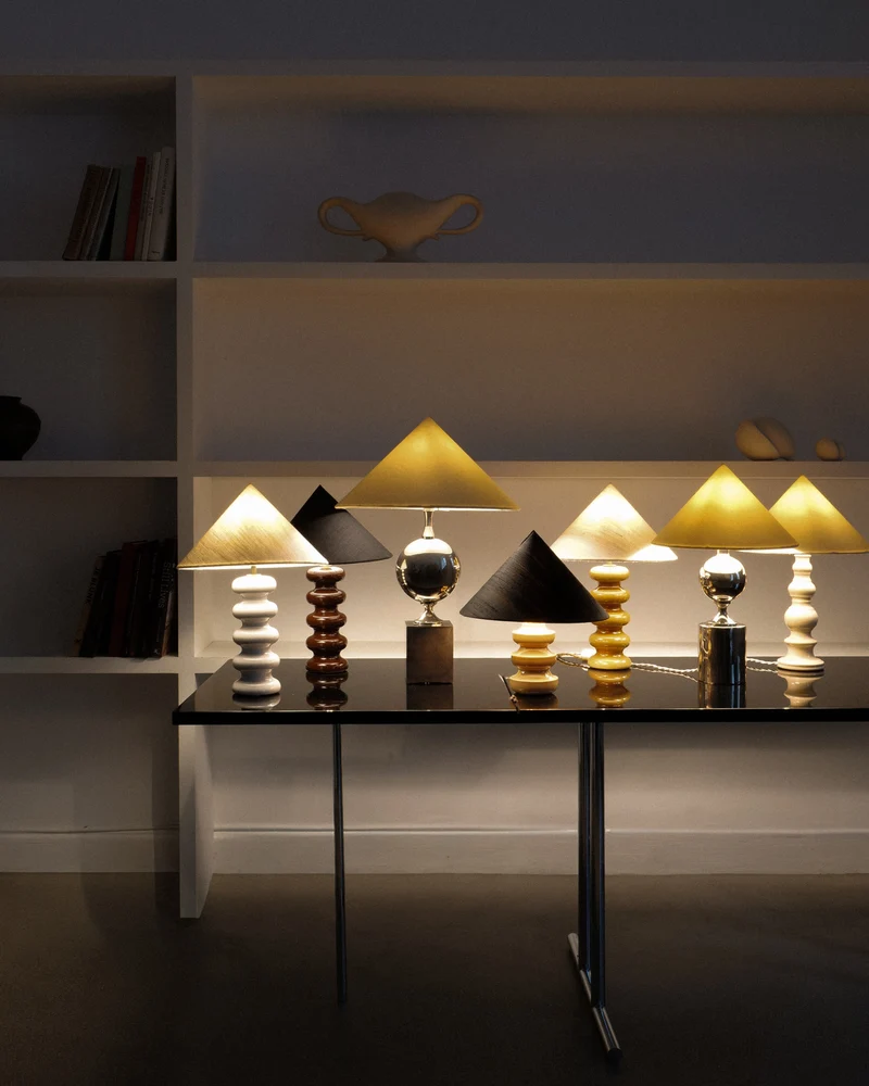 Vintage Table Lamps in Ceramic - Sculptural Collection, 1970s