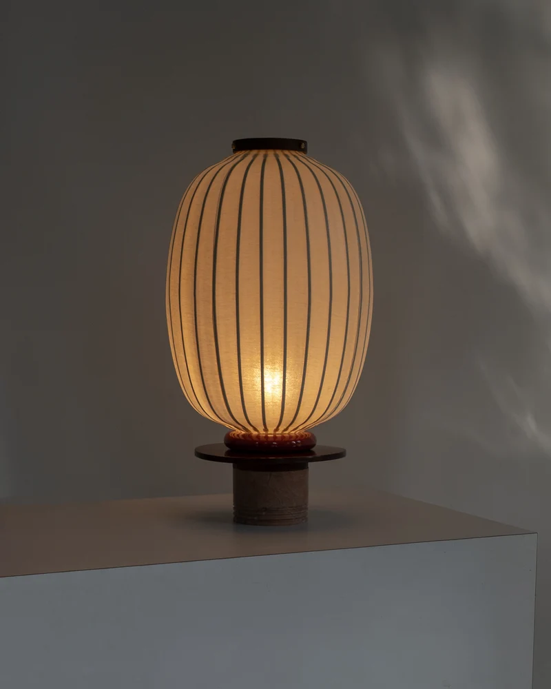 'Lotus Charm' Marble Table lamp