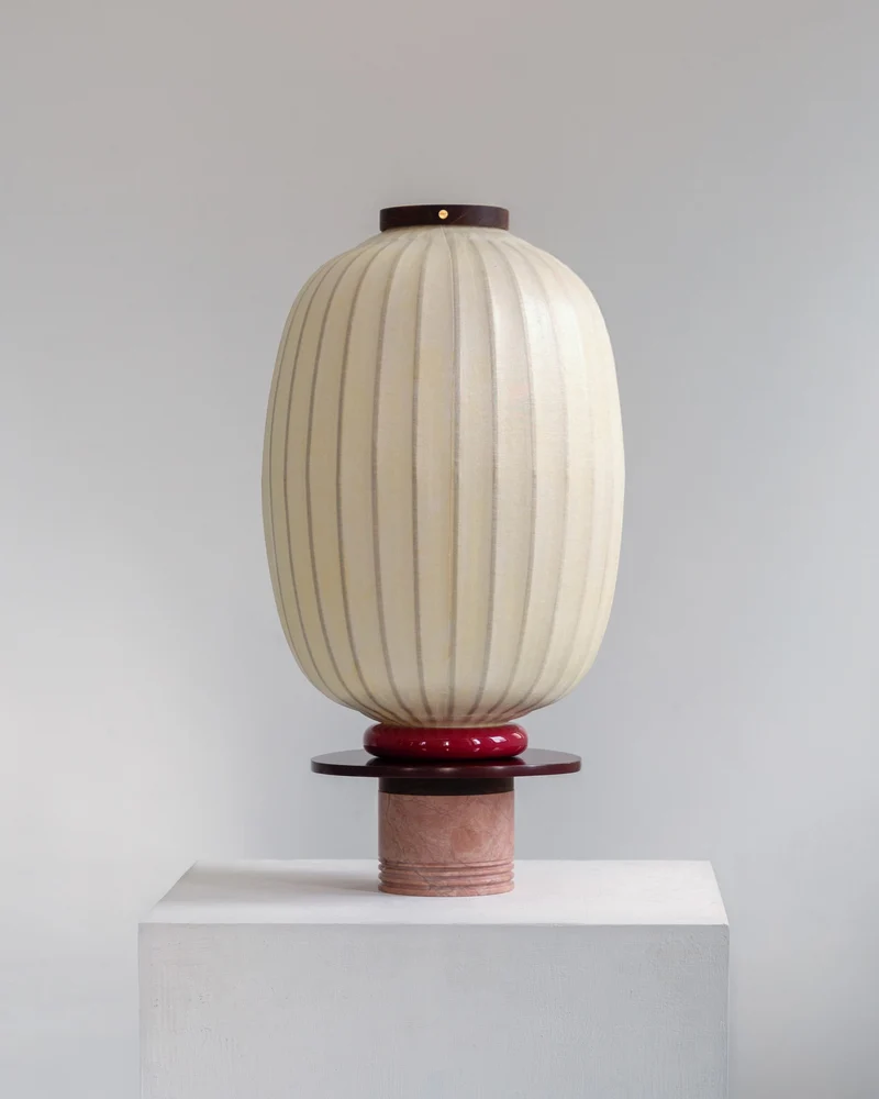 'Lotus Charm' Marble Table lamp