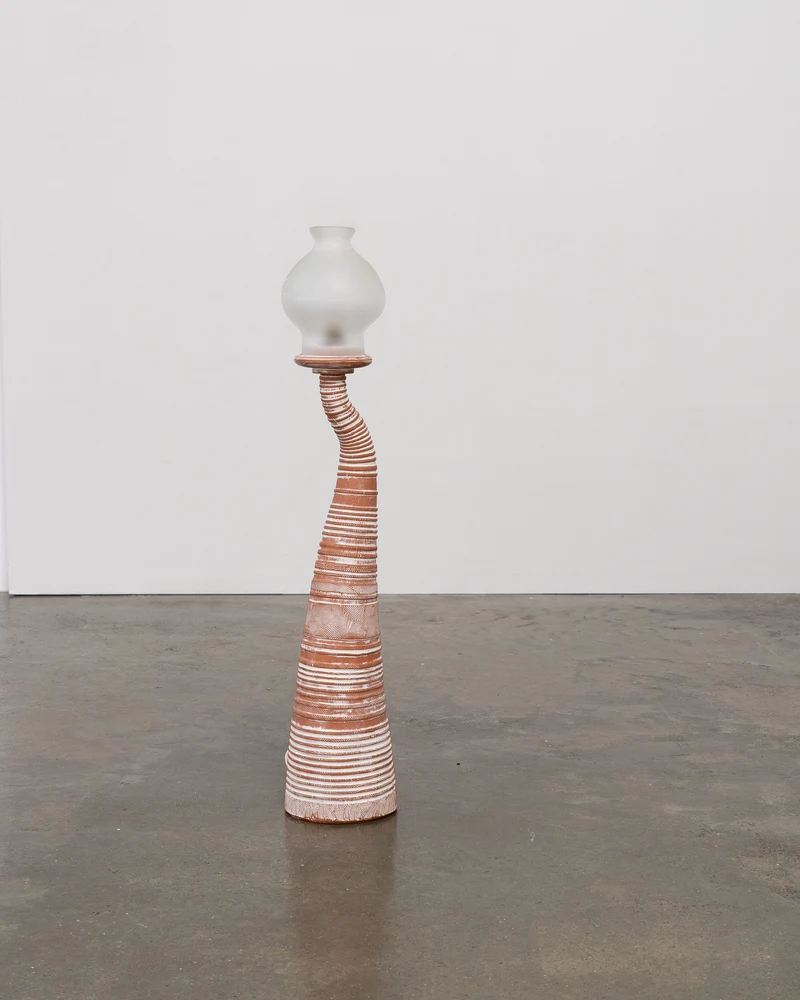 Vintage Sculptural Terracotta Table Lamp