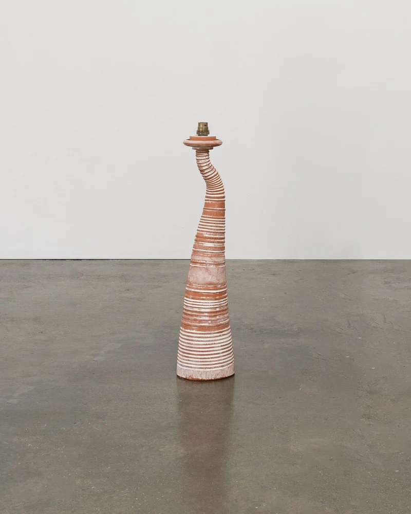 Vintage Sculptural Terracotta Table Lamp