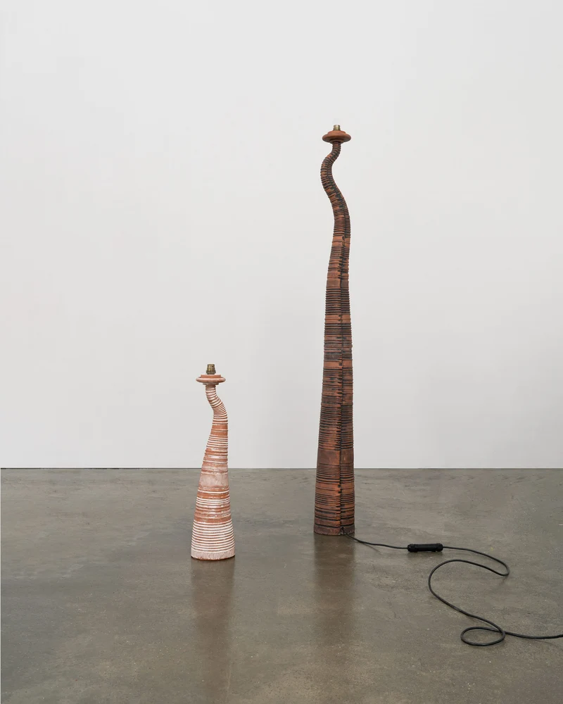 Vintage Sculptural Terracotta Table Lamp