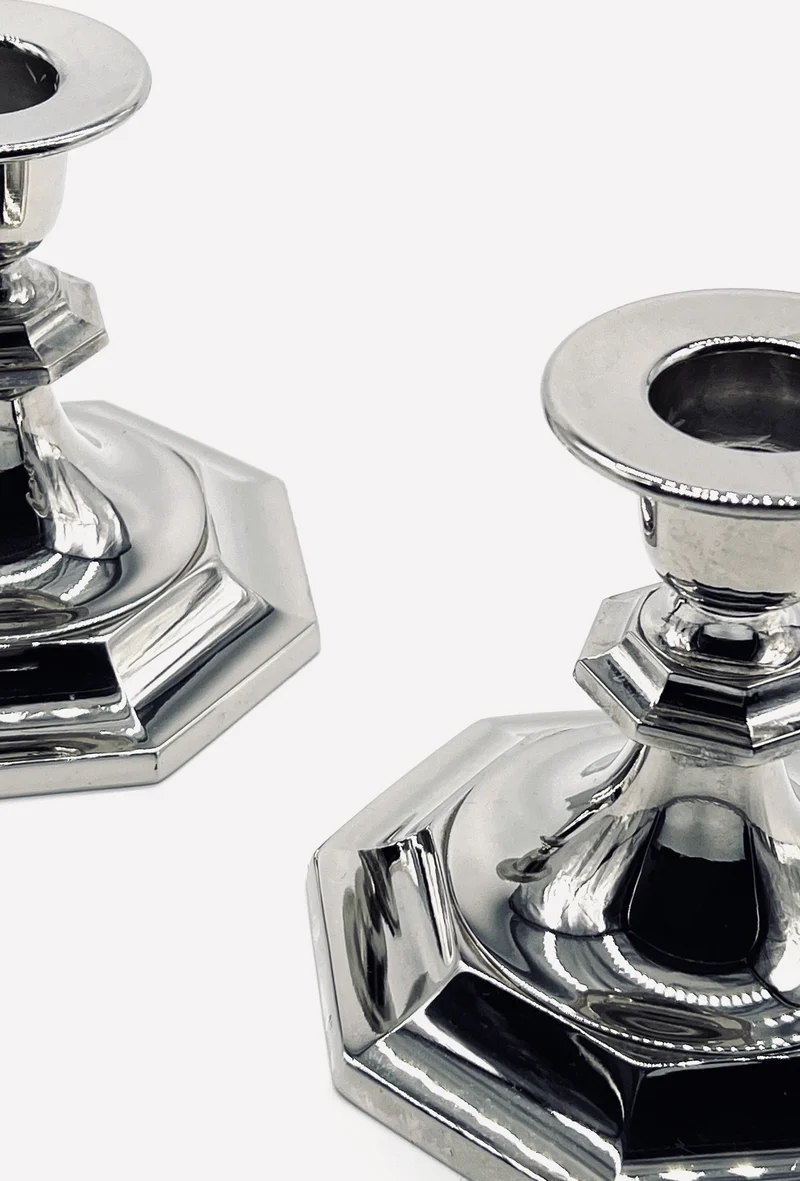 Vintage pair of candelholders