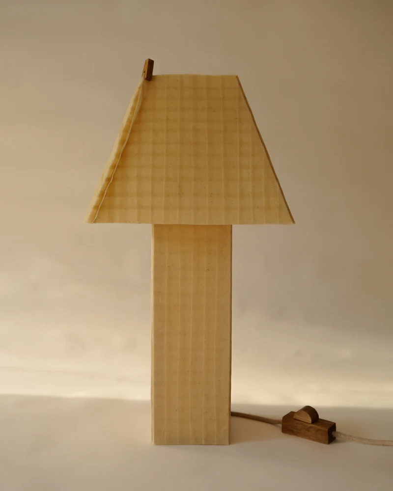 Grid Resin Table Lamp