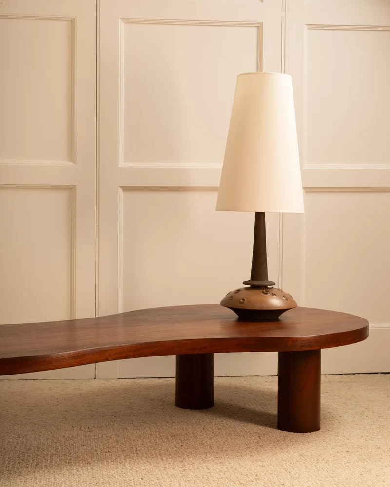 Vintage Danish Ceramic Table Lamp - Egehus 70s, 1970s