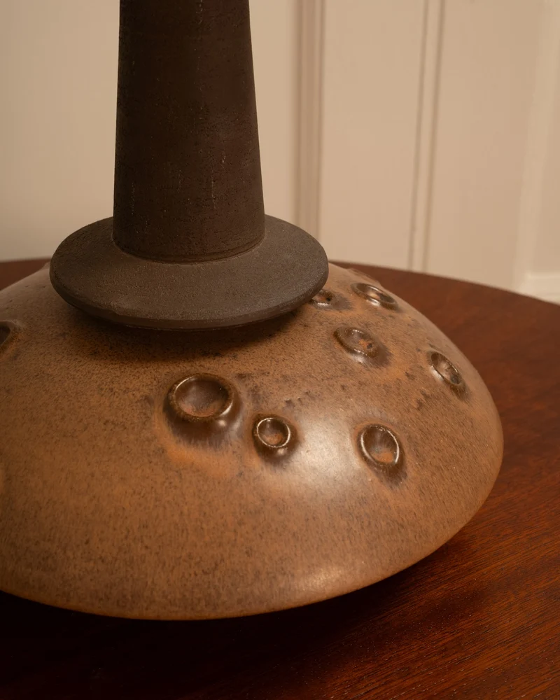 Vintage Danish Ceramic Table Lamp - Egehus 70s, 1970s