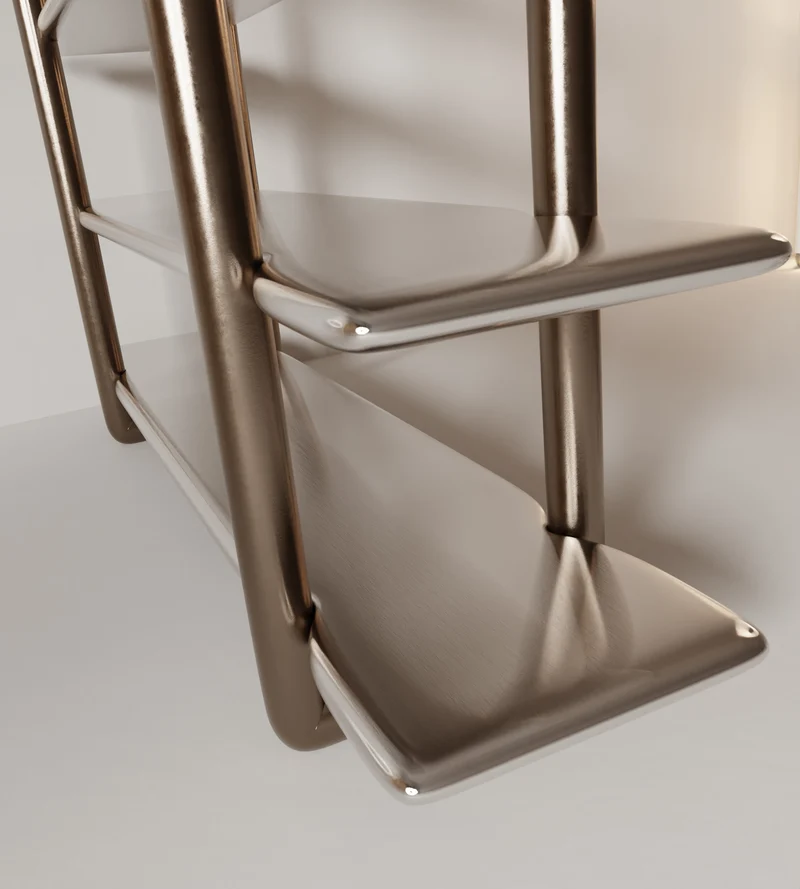 “Candy” Bookshelf | Stainless steel