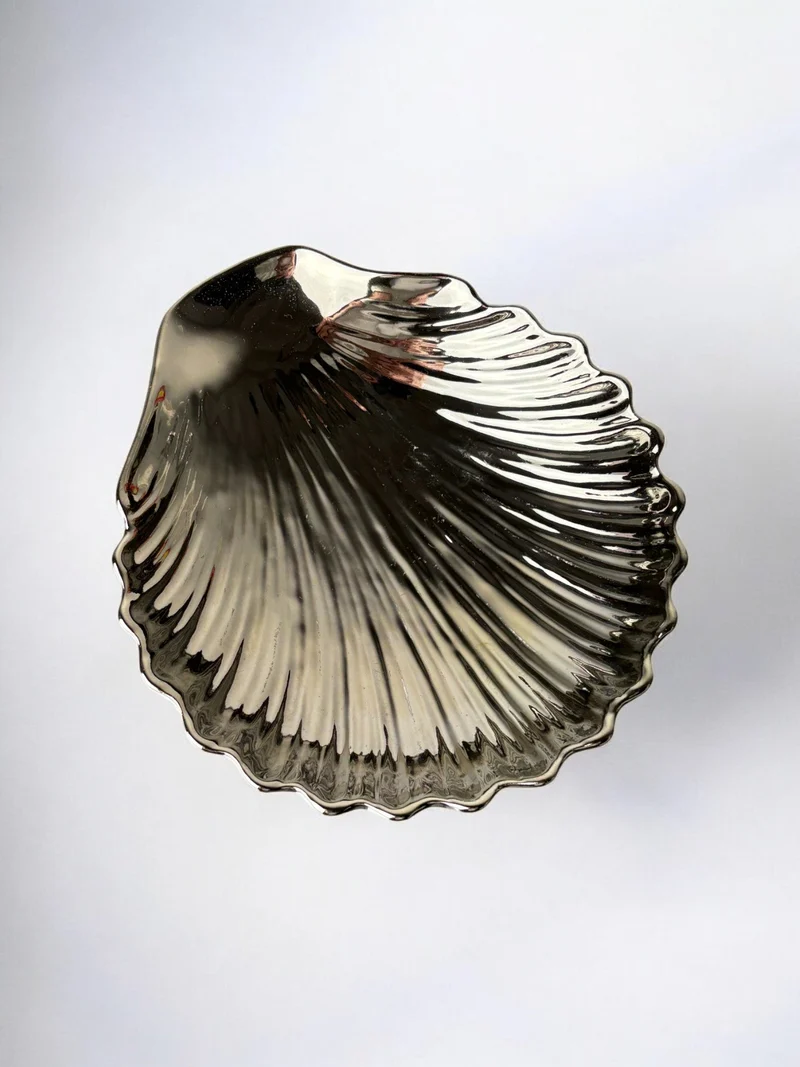 Shell Vide-Poches in Ceramic, Italy, 1980s