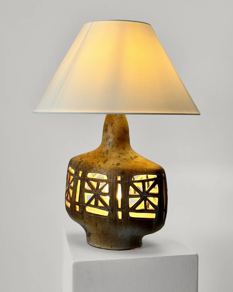 Vintage Ceramic Table Lamp by Agnes Escala