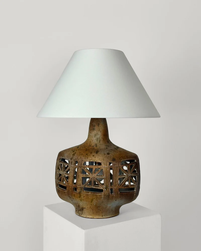 Vintage Ceramic Table Lamp by Agnes Escala