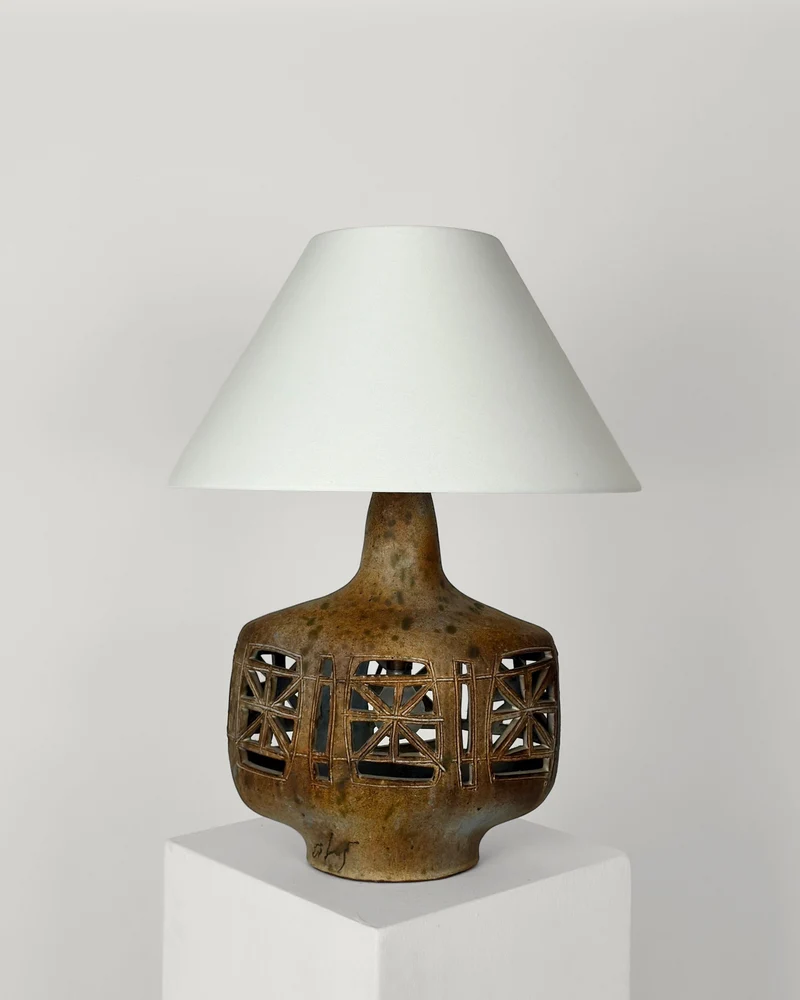 Vintage Ceramic Table Lamp by Agnes Escala