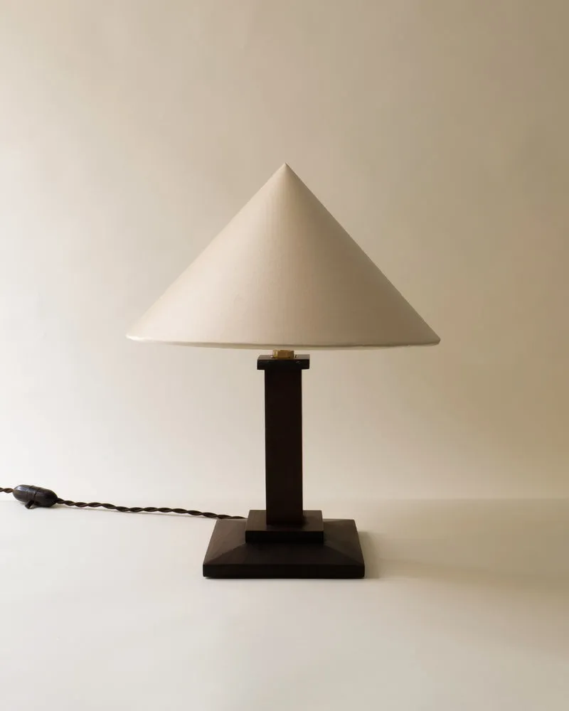Vintage Wood Table Lamp 1940s