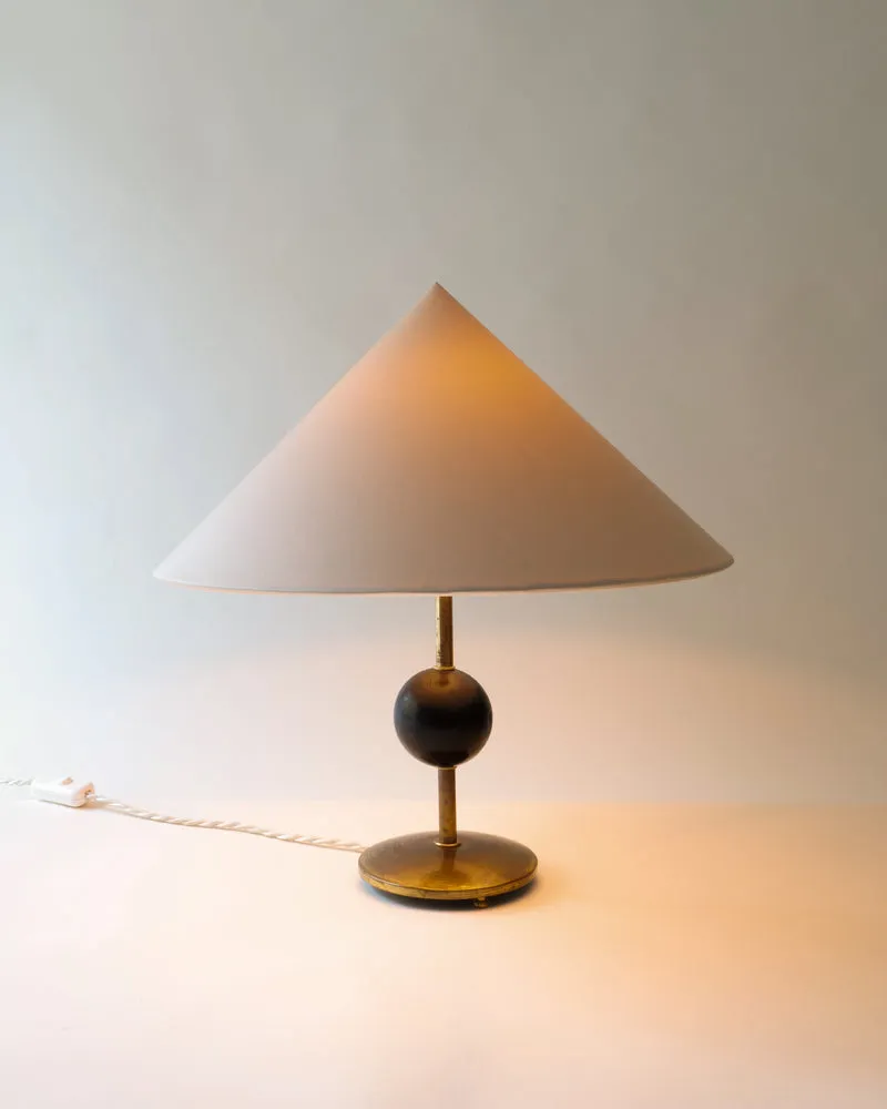 Vintage Harald Notini Brass Table Lamp 1940s