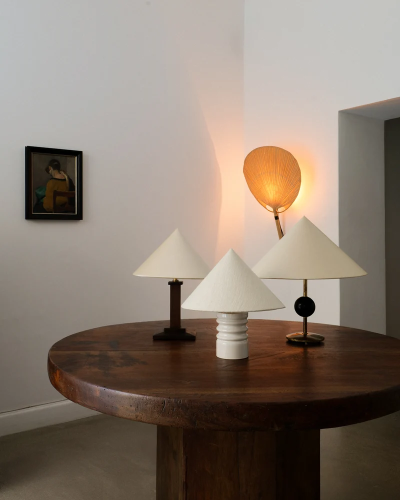 Vintage Harald Notini Brass Table Lamp 1940s
