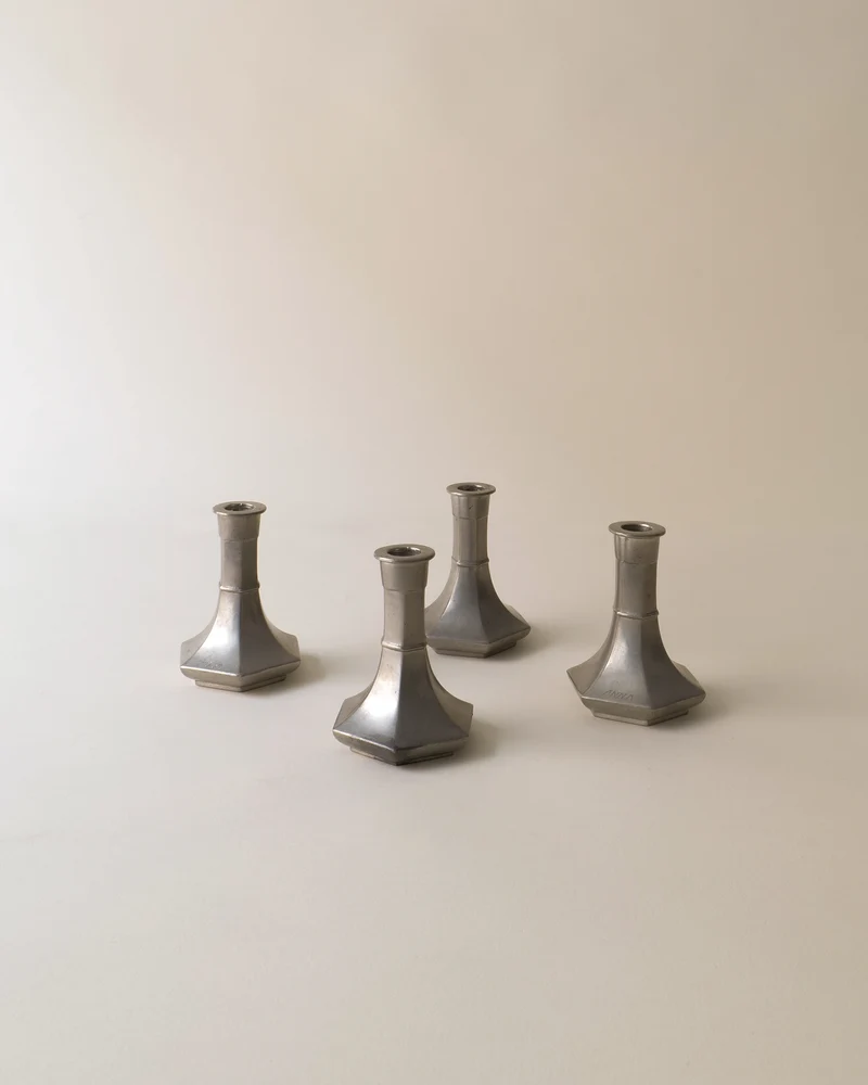 Pewter Candleholder Collection Just Andersen 1930s