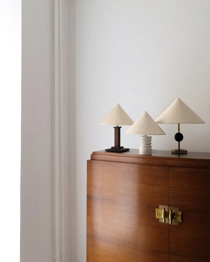 Vintage Sculptural Small Brass Table Lamp, 1970s