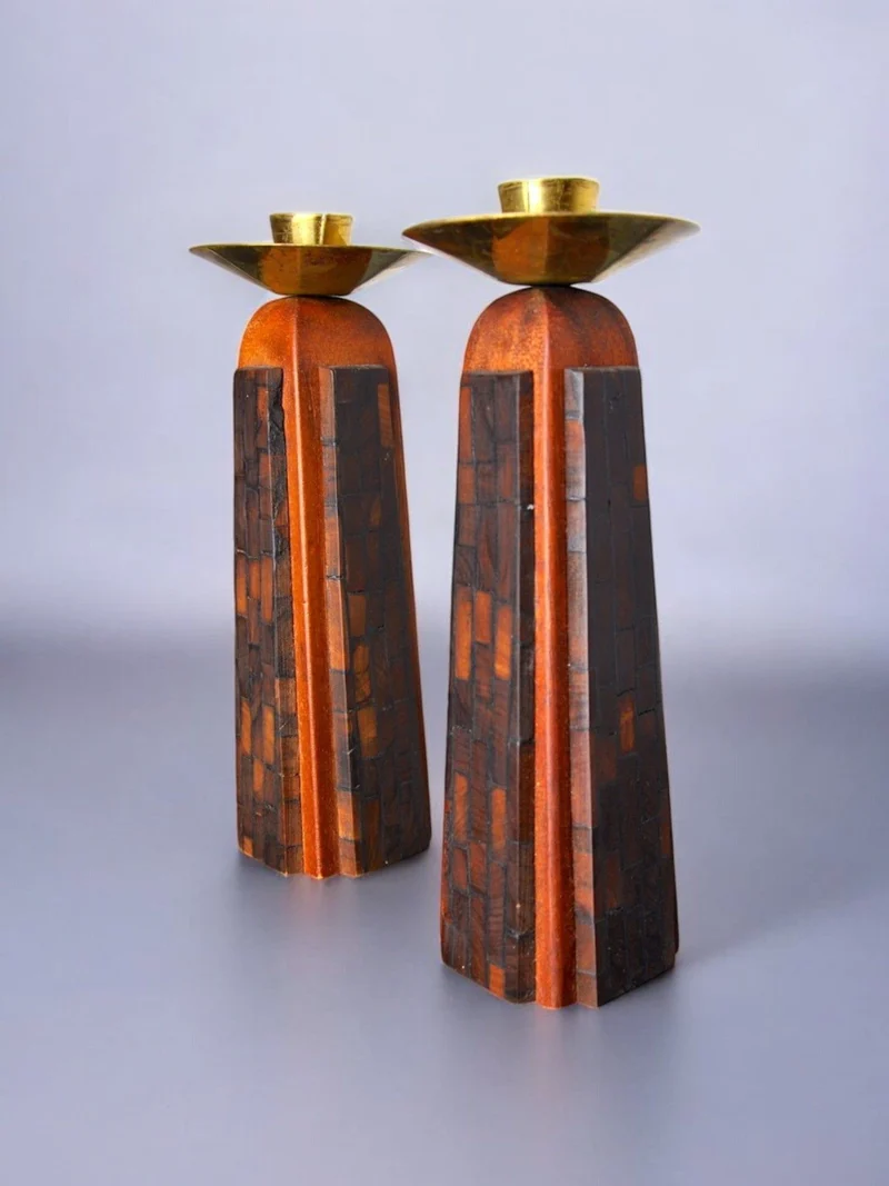 Pair of "David" Candle Holders 1960