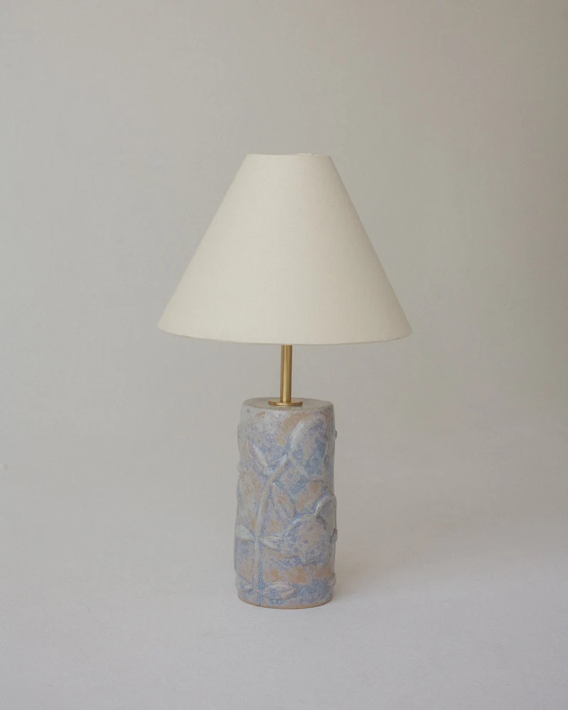 Folklore Brass Table Lamp (Misty Lavender)