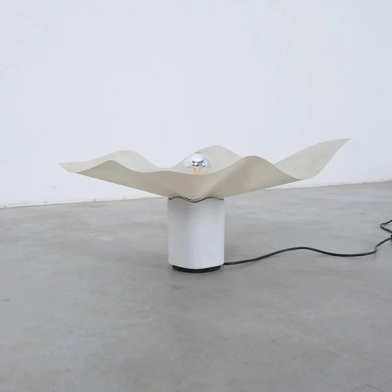 Vintage Mario Bellini Area Porcelain Table Lamp, Italy 1974