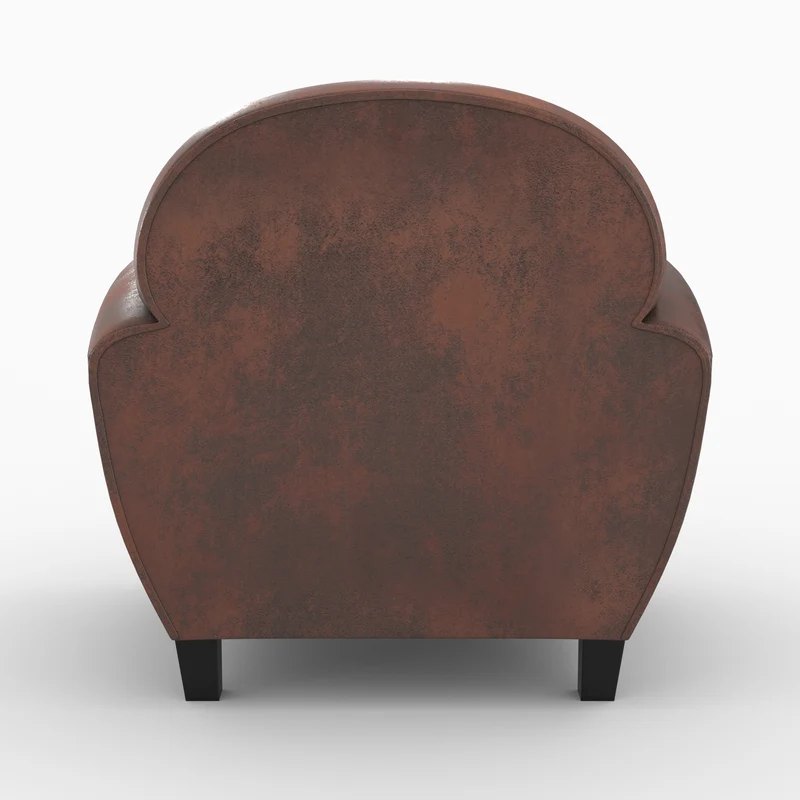 Ensemble canapé et fauteuil Club marron vieilli 4 places