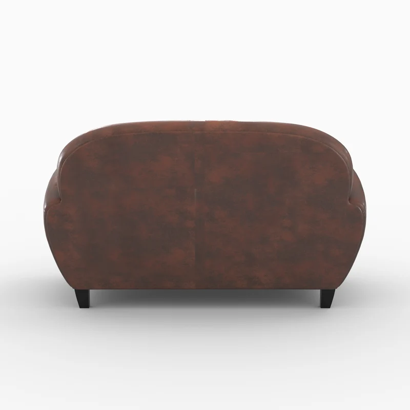 Ensemble canapé et fauteuil Club marron 3 places
