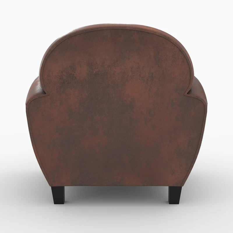 Ensemble canapé et fauteuil Club marron 3 places