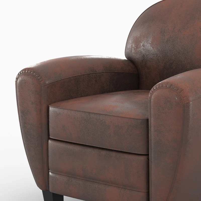 Ensemble canapé et fauteuil Club marron 3 places
