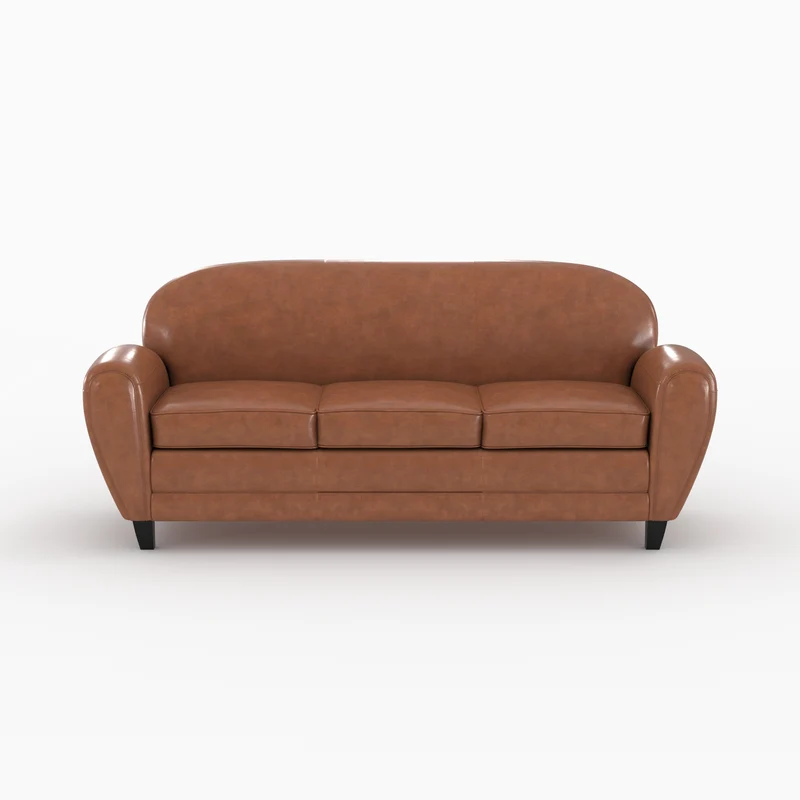 Ensemble canapé et fauteuil Club camel 4 places