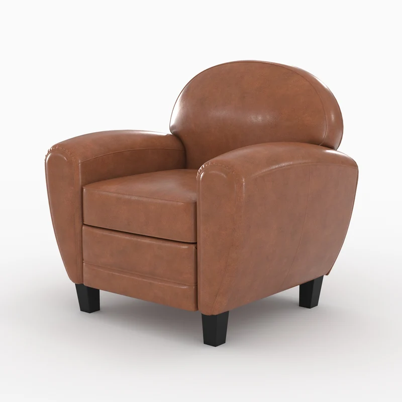 Ensemble canapé et fauteuil Club camel 3 places
