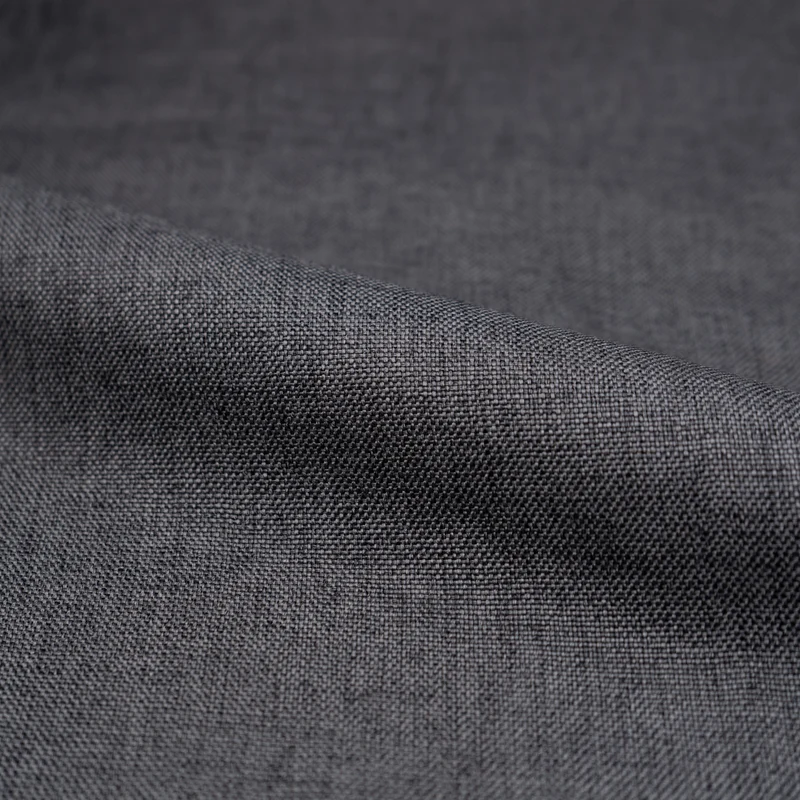 Pack 4 chaises Cozy en tissu gris foncé et gris clair