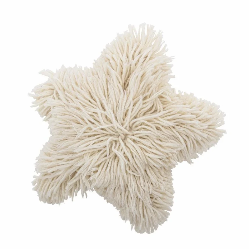 Coussin étoile laine