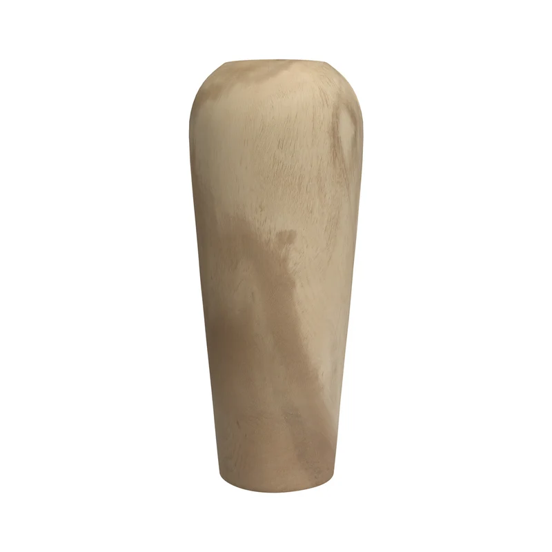 Vase Makkar en bois de suar H70 cm