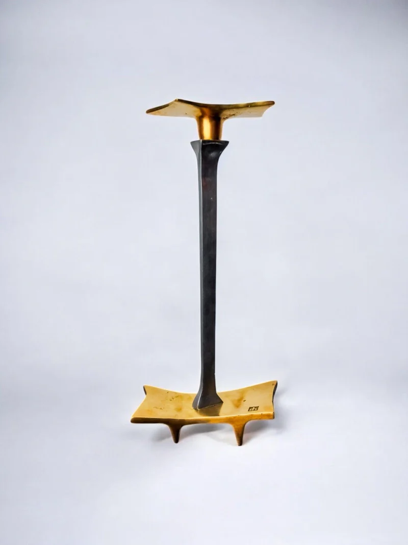 Brutalist Candleholder by David Marshall, 1970s