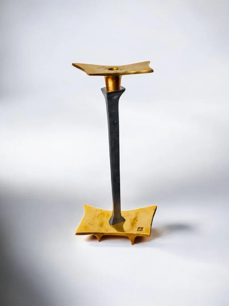Brutalist Candleholder by David Marshall, 1970s
