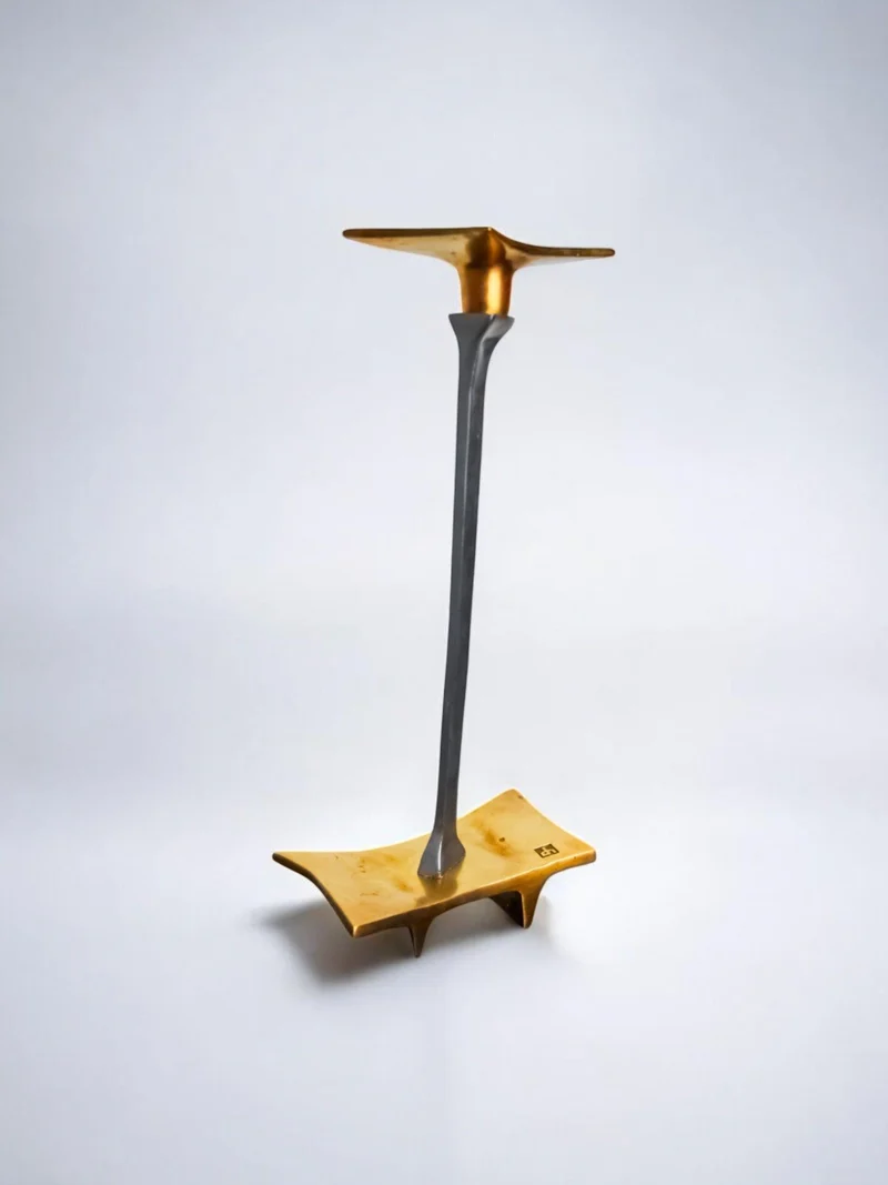 Brutalist Candleholder by David Marshall, 1970s
