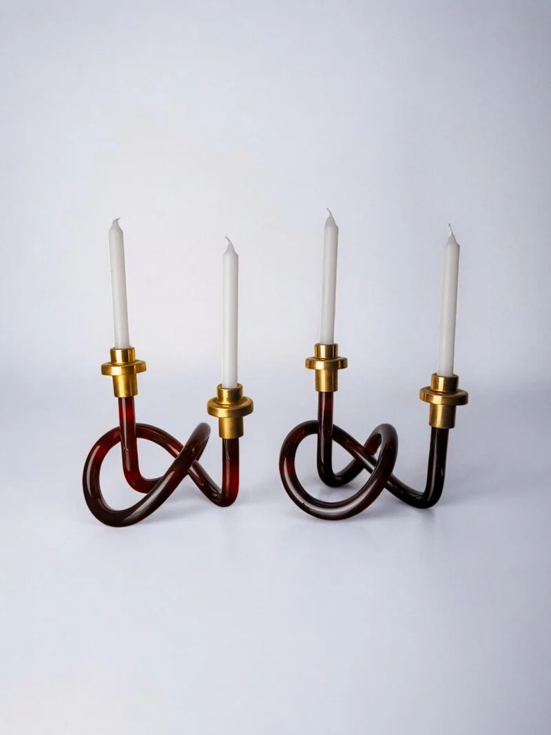 Pair of Candleholders by Dorothy Thorpe, 1970s