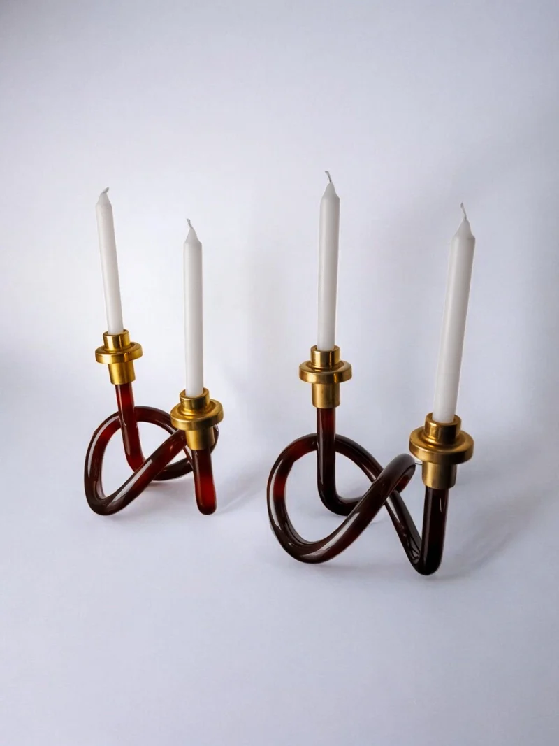 Pair of Candleholders by Dorothy Thorpe, 1970s
