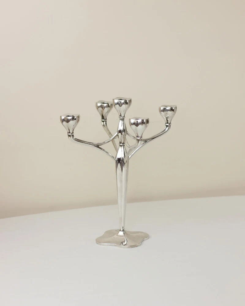 Nickel Silver Candleholder