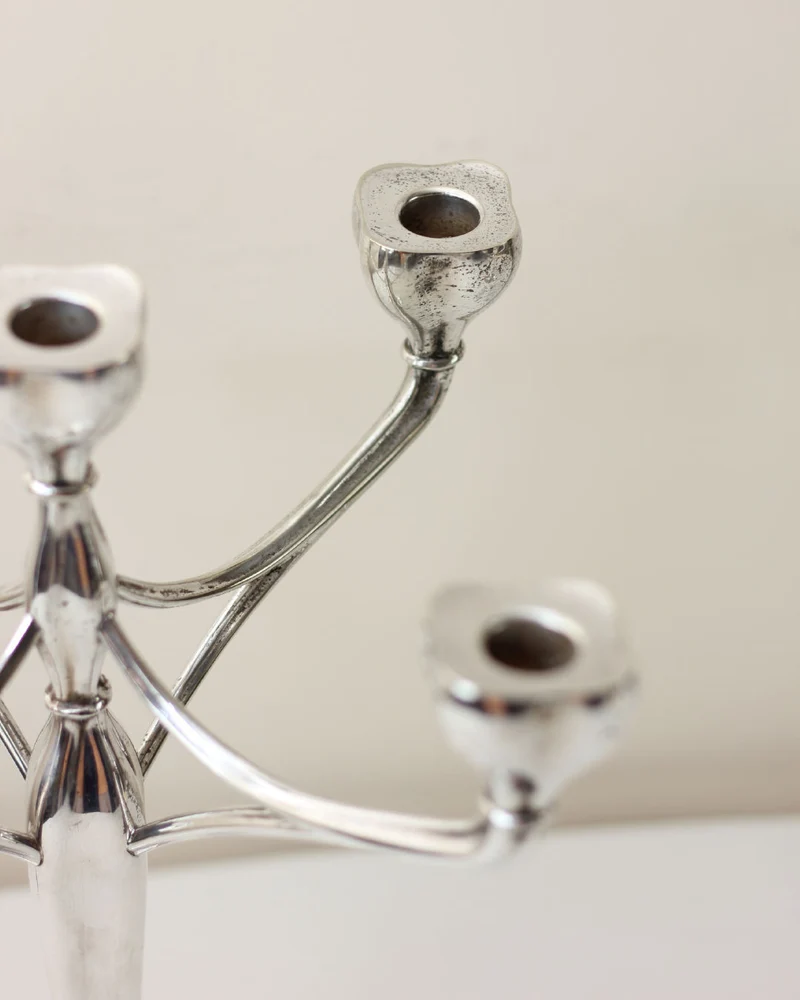 Nickel Silver Candleholder