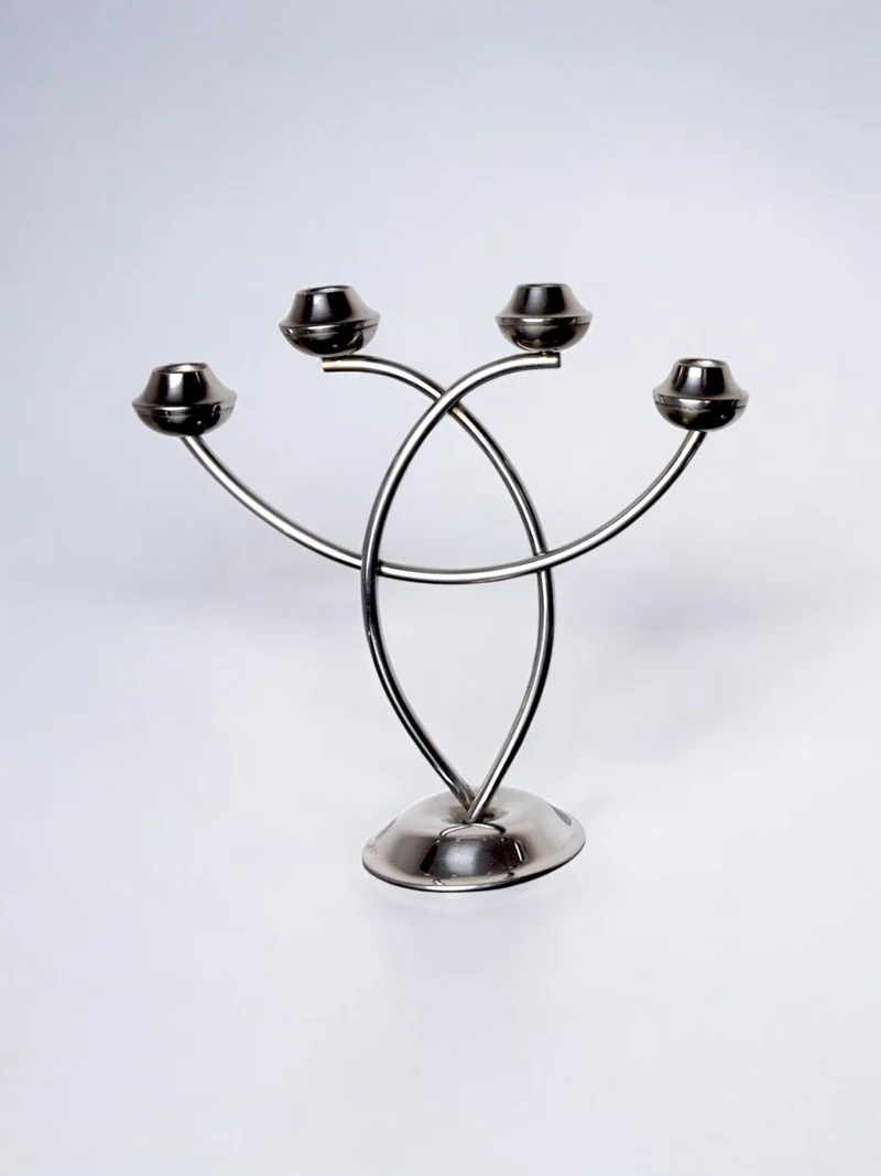 Stainless Steel Candleholder, 1970s