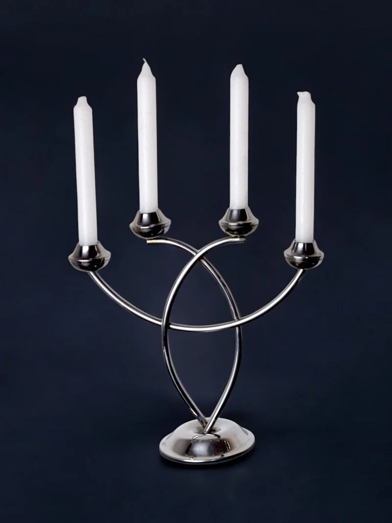 Stainless Steel Candleholder, 1970s