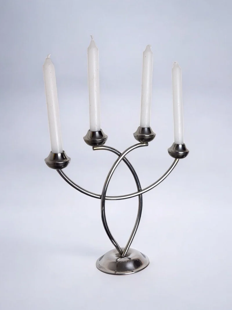 Stainless Steel Candleholder, 1970s