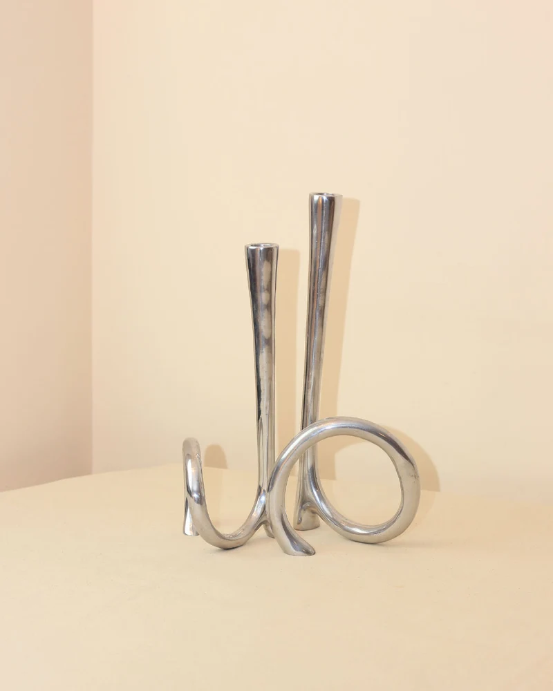 Cast Aluminum Candleholders