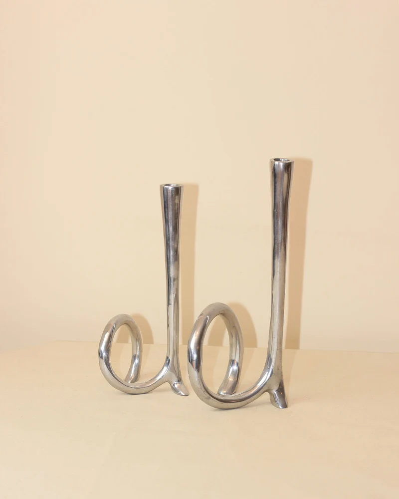 Cast Aluminum Candleholders