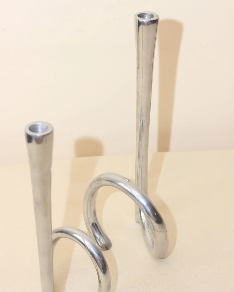 Cast Aluminum Candleholders