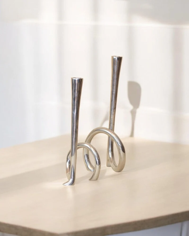 Cast Aluminum Candleholders