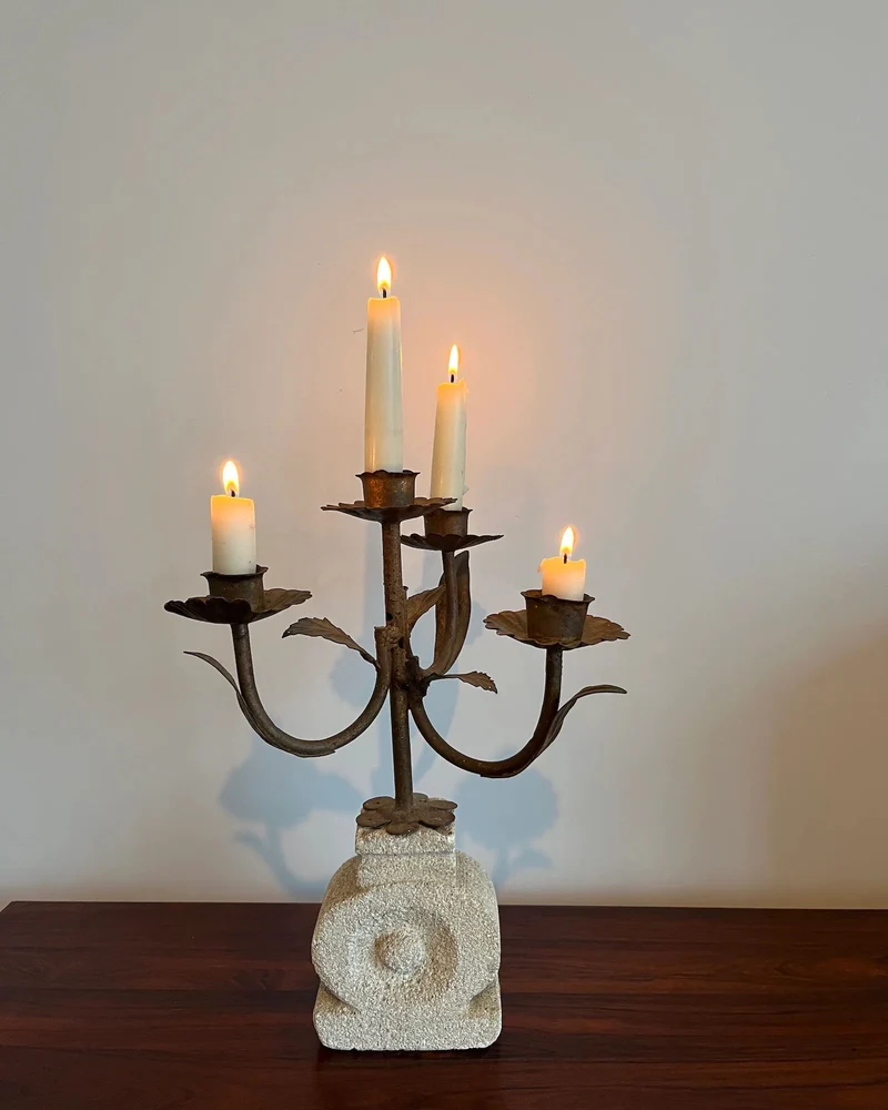 French Luberon Candle Holder 1960s