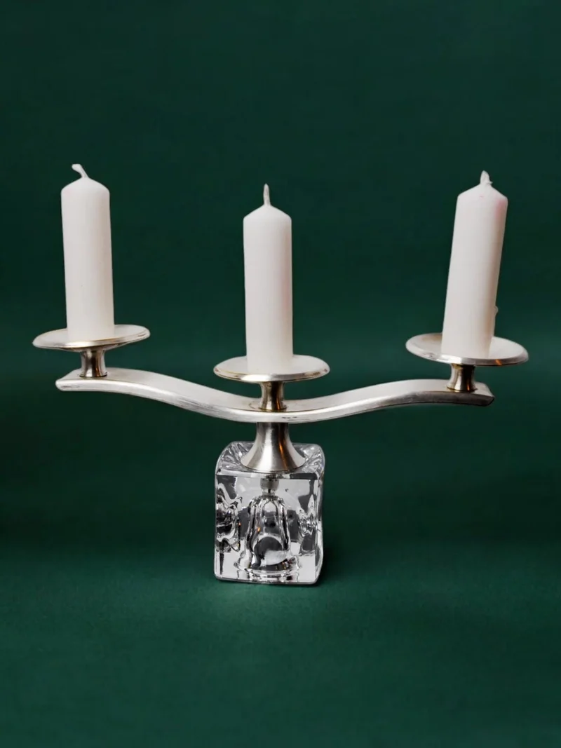 Ice Cube Candleholder by Peill & Putzler 70s